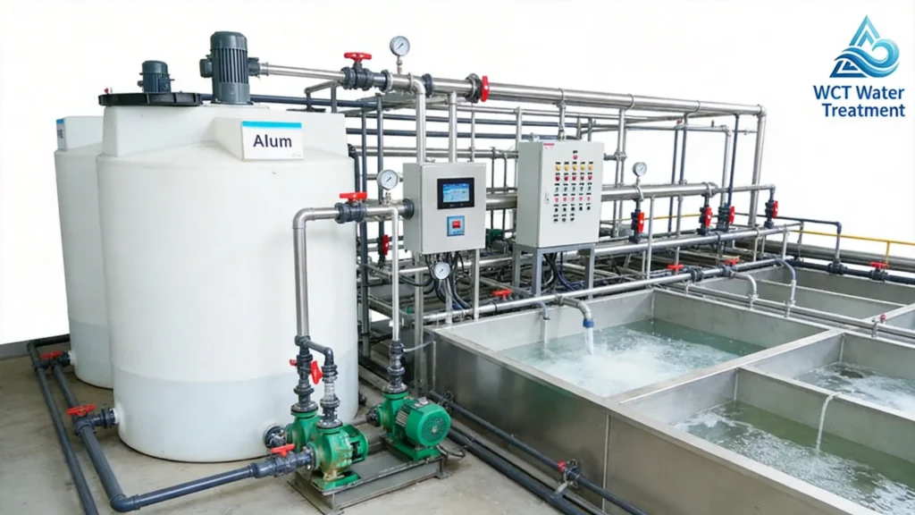 tratamento de água com alum