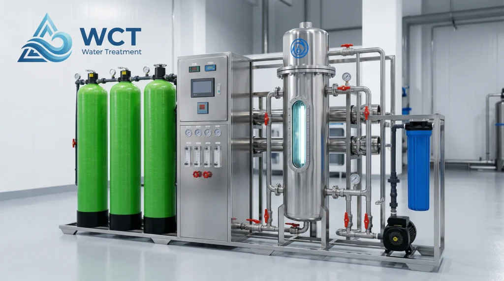 sistema de tratamento de água UV comercial