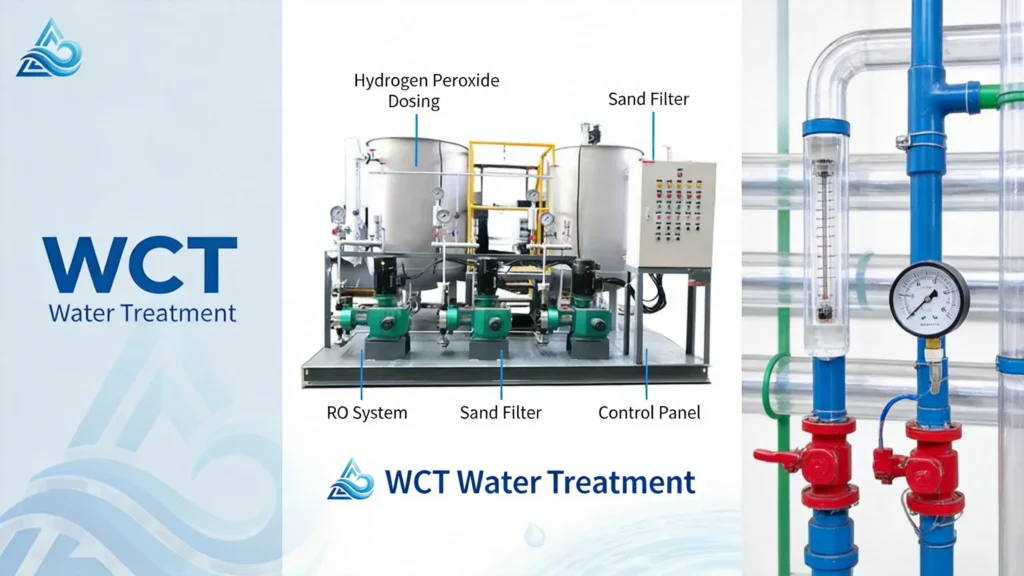 tratamento de água com peróxido de hidrogênio