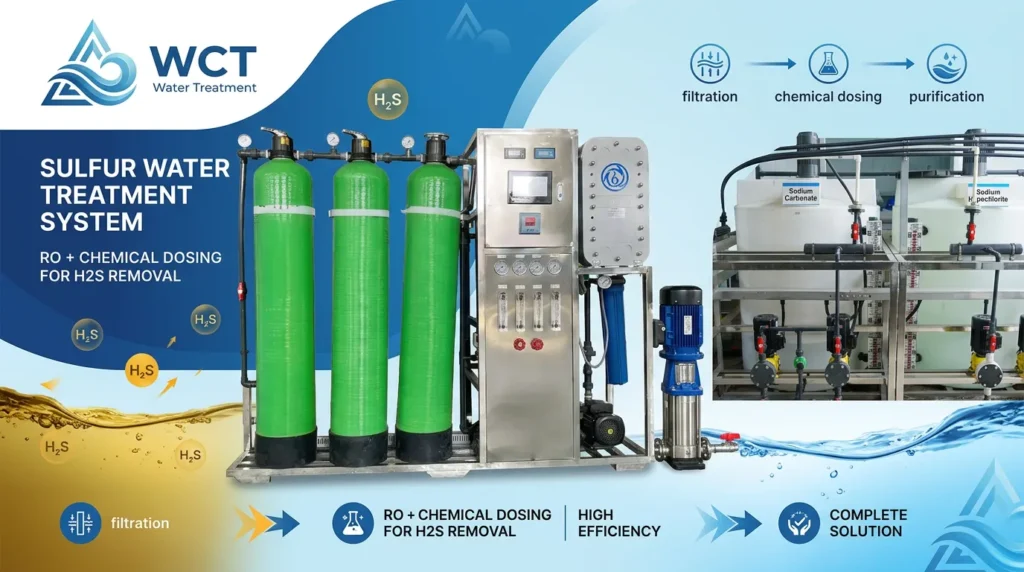 tratamento de água com enxofre