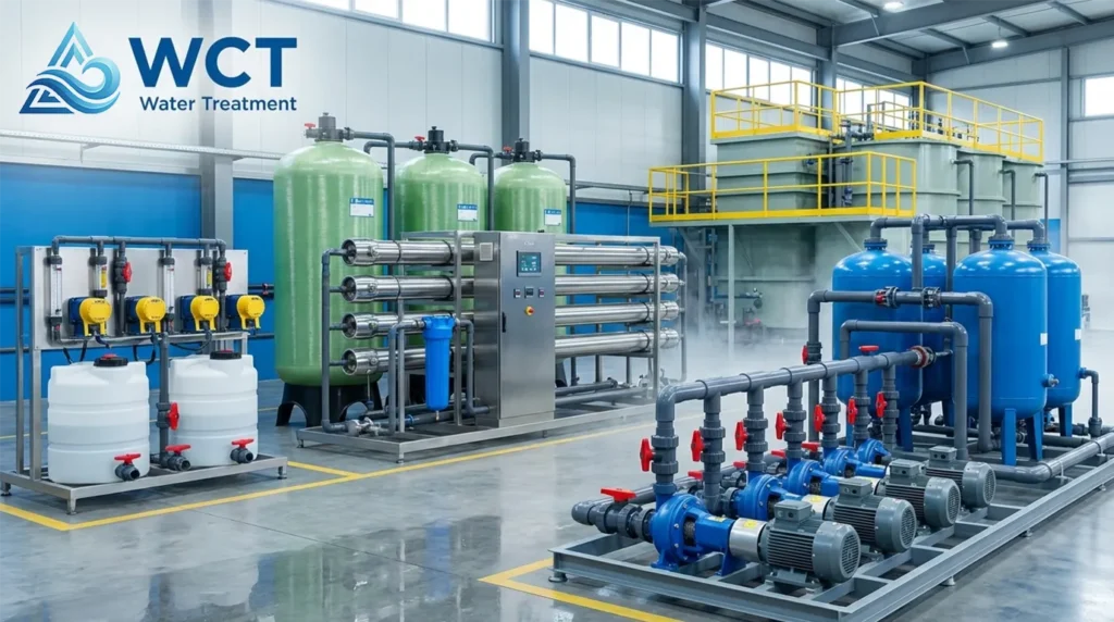 tratamento de estações de água